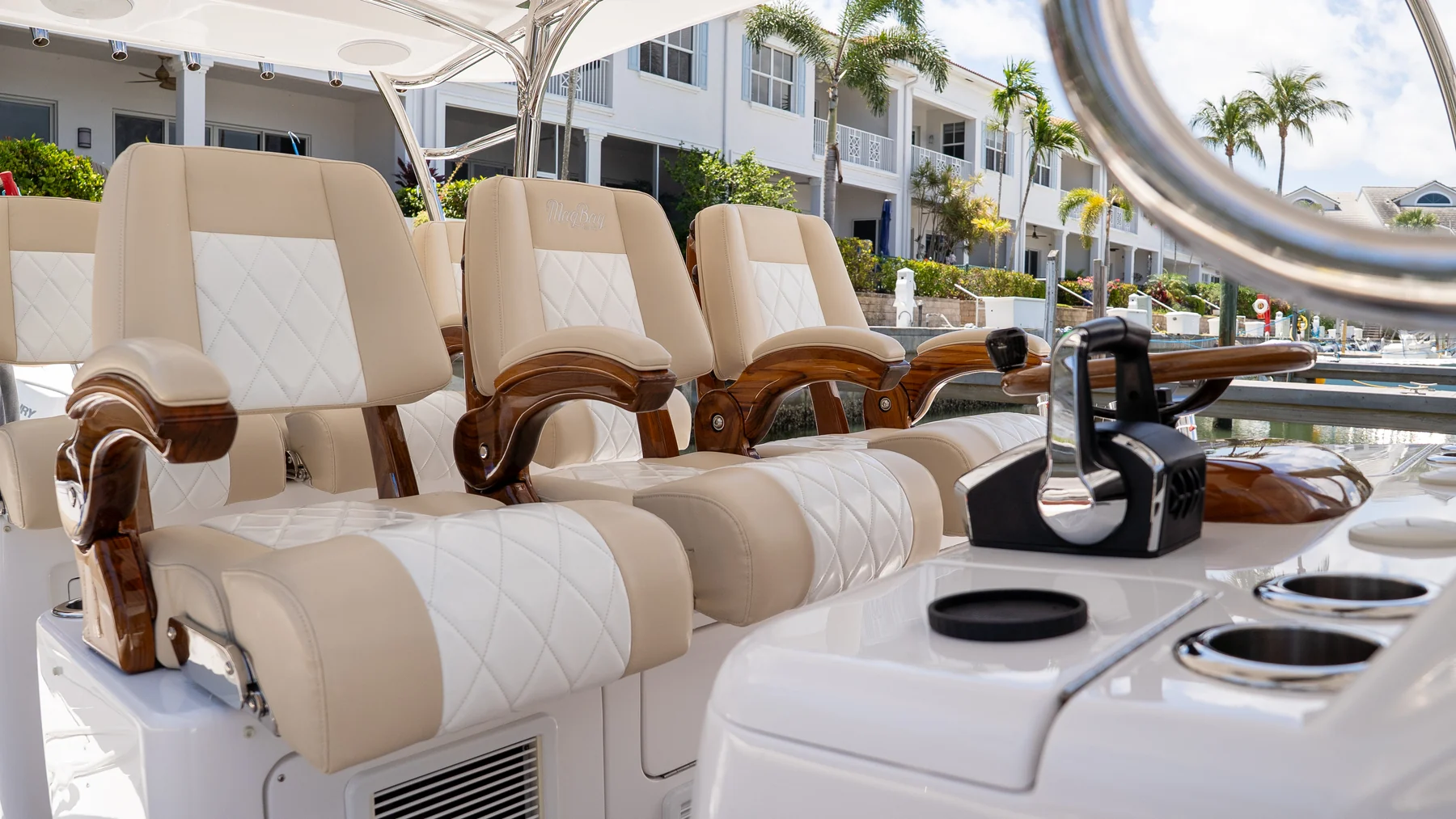 Cleaned and conditioned boat seats and cushions